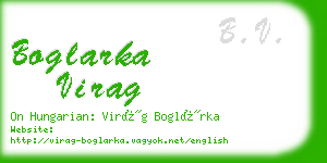 boglarka virag business card